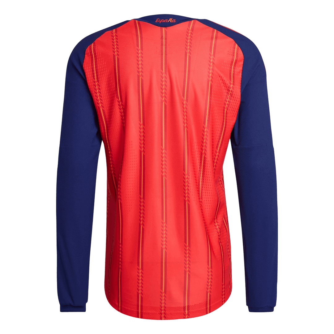 Espagne Domicile Maillot Manches Longues - Coupe du Monde 2026 Rouge