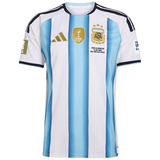 Argentine Domicile Maillot - Coupe du Monde 2026 Blue&White Joueur FIFA World Cup 2026 Final Match Edition (With Patches)