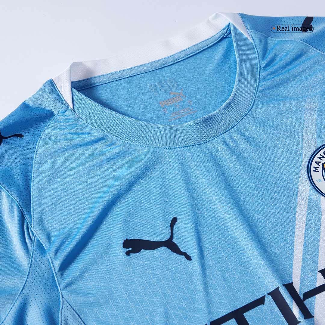 REIJNDERS #4 Manchester City Domicile Maillot 2025/26 Bleu Joueur