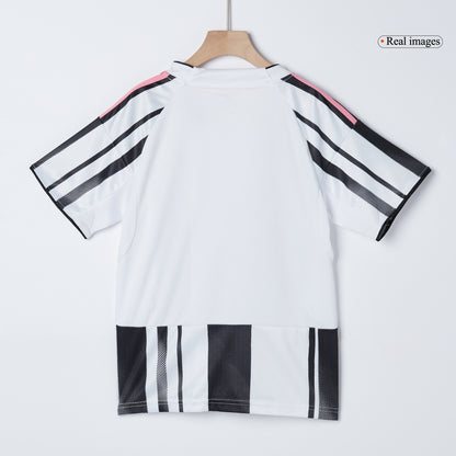Juventus Domicile Maillot Kit 2025/26 Enfant Black&White