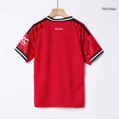 Manchester United Domicile Maillot Kit 2025/26 Enfant Rouge