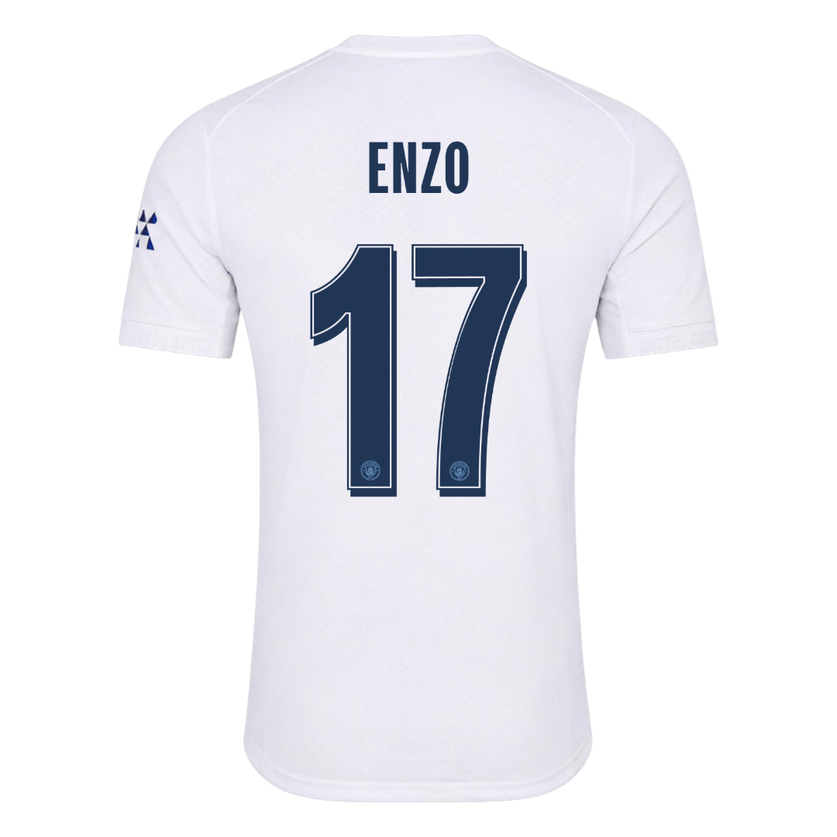 ENZO #17 Manchester City Third Maillot 2026/27 Blanc Joueur - UCL
