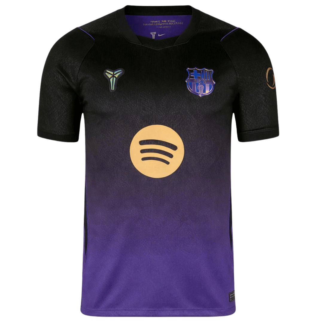 LAMINE YAMAL #10 Barcelone Extérieur Maillot 2026/27 Black/Purple - UCL