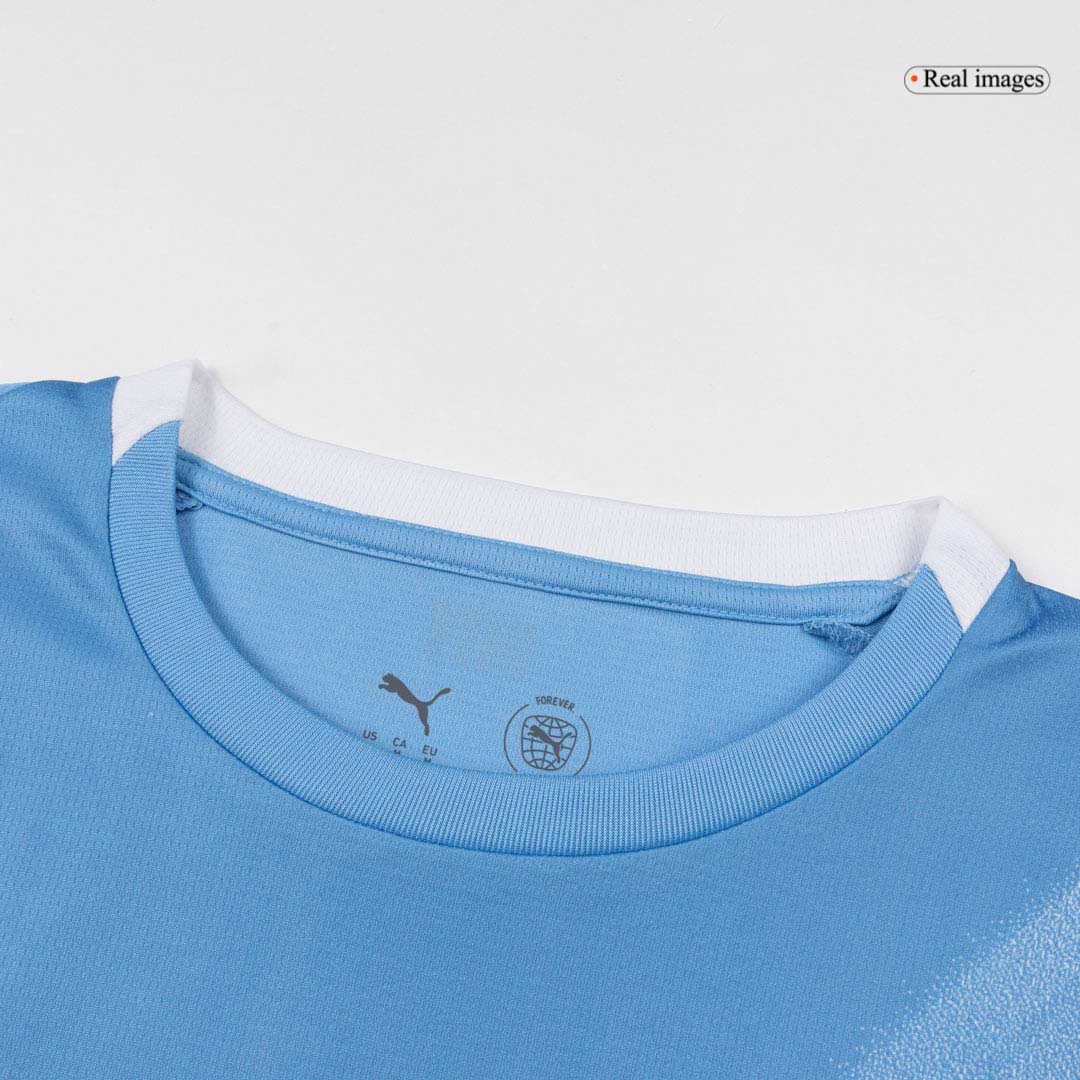 REIJNDERS #4 Manchester City Domicile Maillot 2025/26 Bleu - Super