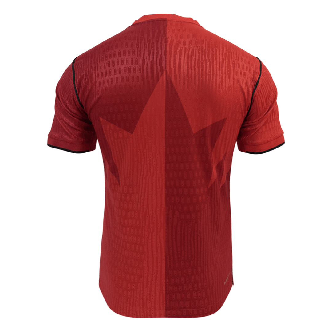 Canada Domicile Maillot Coupe du Monde 2026 Rouge Joueur Grande Taille