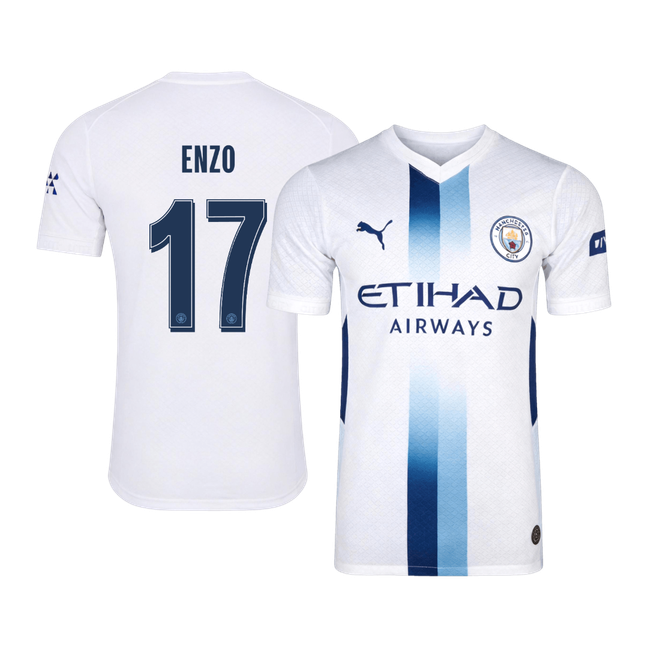 ENZO #17 Manchester City Third Maillot 2026/27 Blanc Joueur - UCL