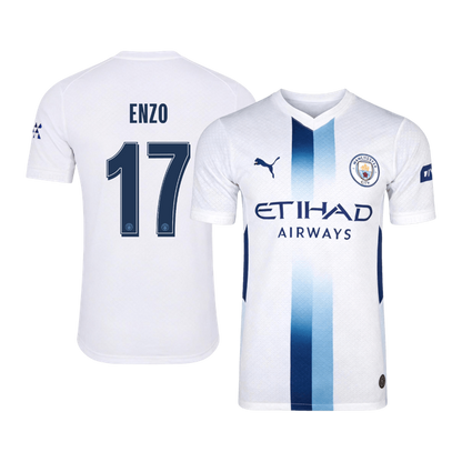 ENZO #17 Manchester City Third Maillot 2026/27 Blanc Joueur - UCL