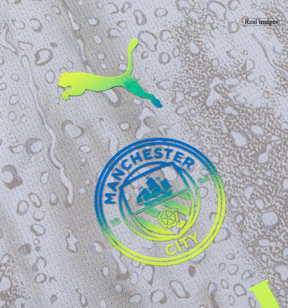 Manchester City Third Maillot Kit 2025/26 Junior Gris