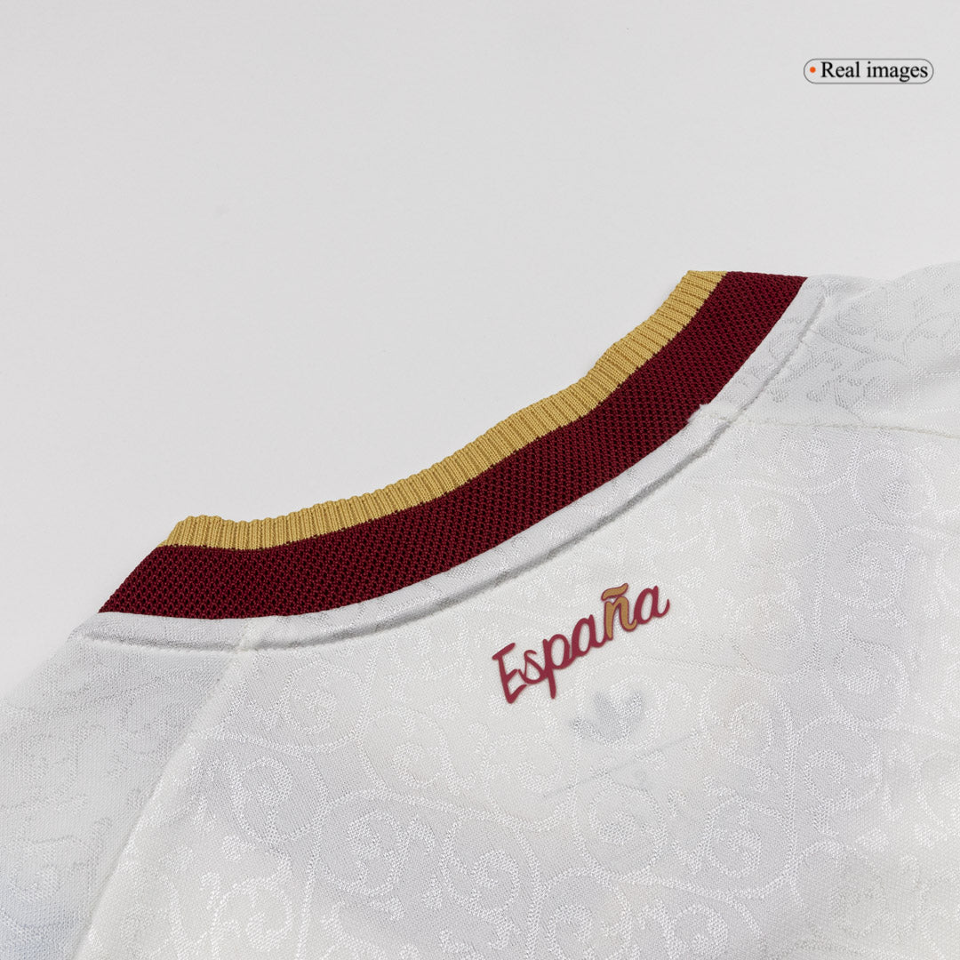 LAMINE YAMAL #19 Espagne Extérieur Maillot - Coupe du Monde 2026 Blanc Joueur
