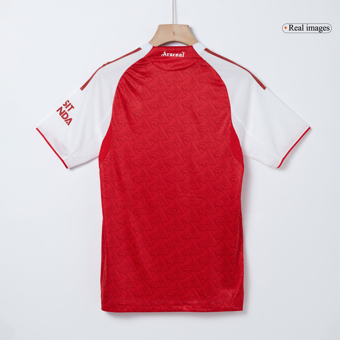 SALIBA #2 Arsenal Domicile Maillot 2025/26 Rouge Authentique