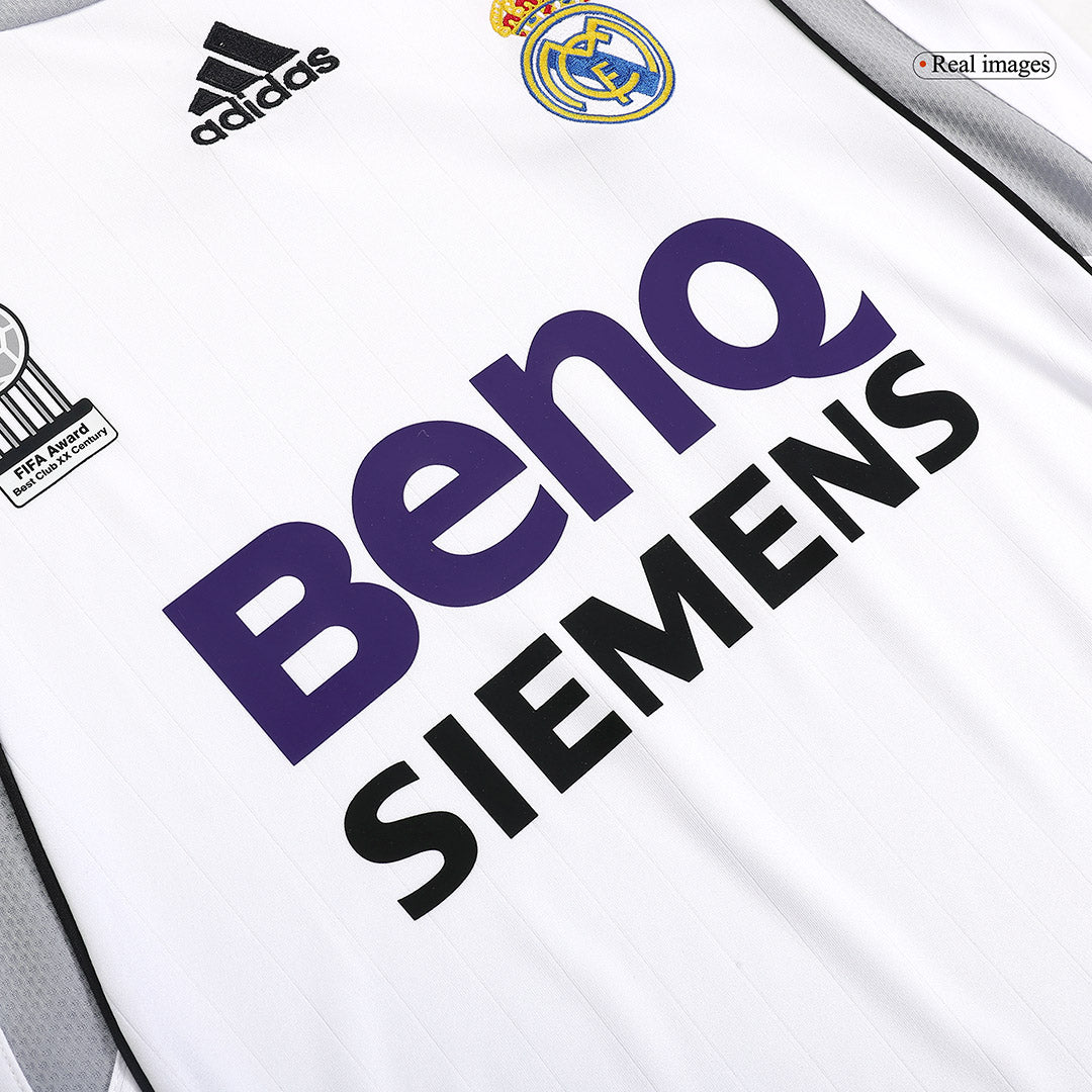Retro Real Madrid Domicile Maillot 2006/07 Blanc