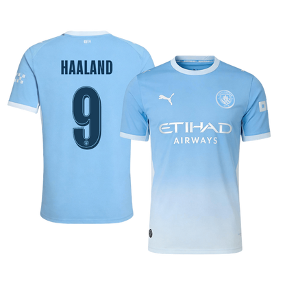 HAALAND #9 Manchester City Domicile Maillot 2026/27 Bleu Joueur - UCL