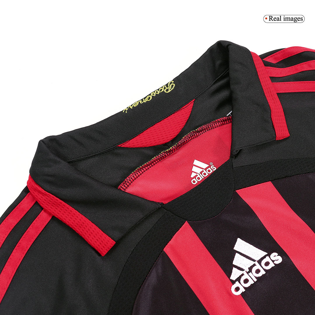 Retro Milan AC Domicile Maillot Manches Longues 2006/07