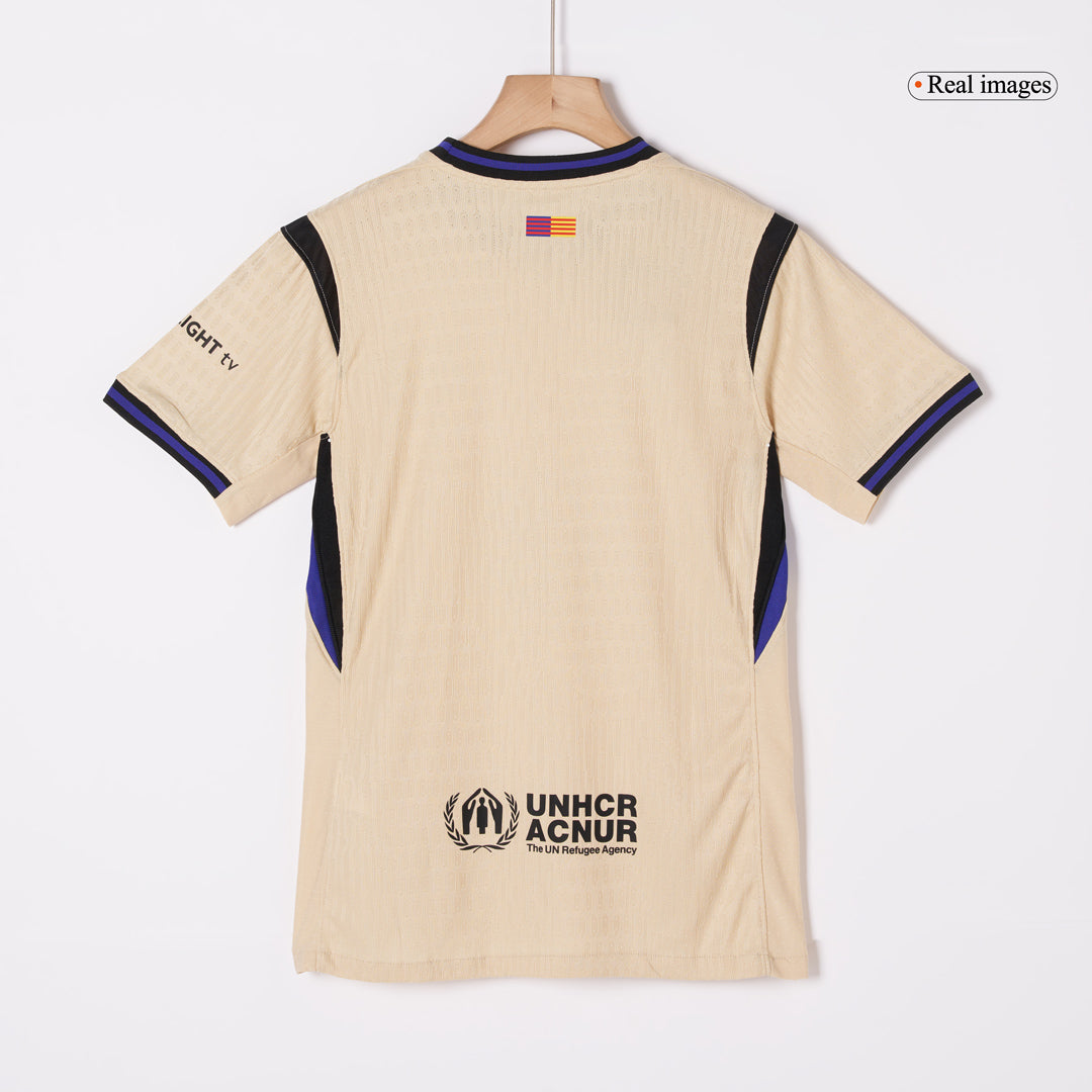 ROONY #28 Barcelone Extérieur Maillot 2025/26 Jaune Joueur - UCL