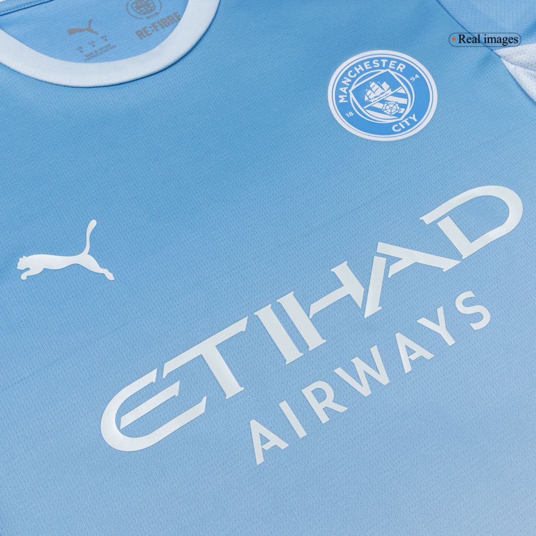 DOKU #11 Manchester City Domicile Maillot 2026/27 Bleu - UCL