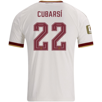 CUBARSÍ #22 Espagne Extérieur Maillot 2 Stars - Champion Edition - Coupe du Monde 2026 Blanc