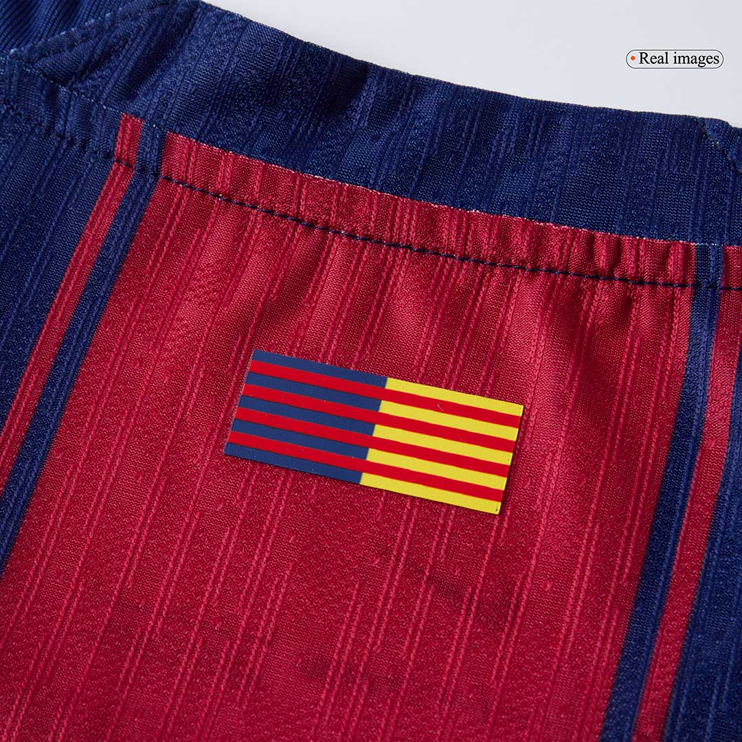 ROONY #19 Barcelone Domicile Maillot 2025/26 Rouge et Bleu Joueur - UCL
