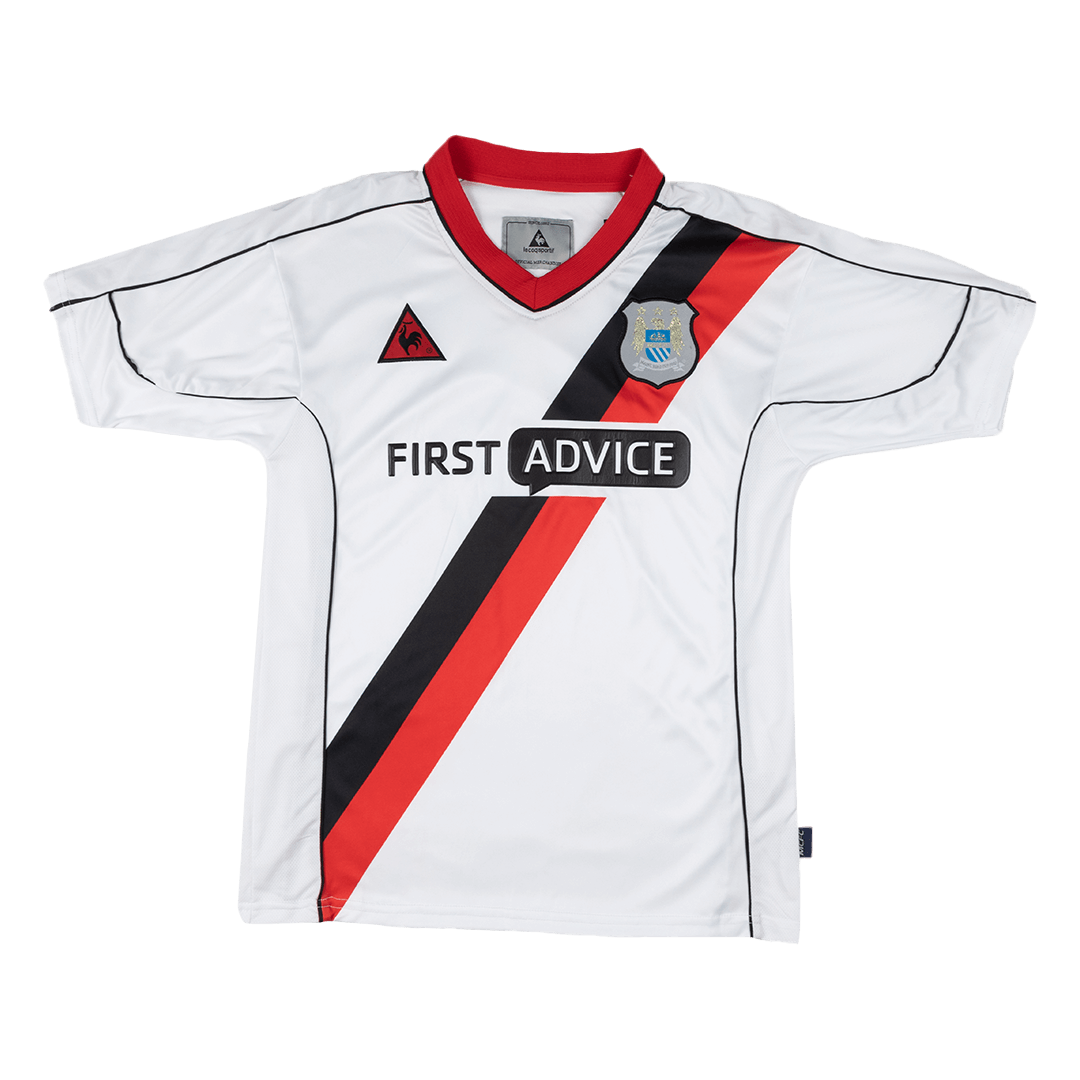 Retro Manchester City Extérieur Maillot 2002/03 Blanc